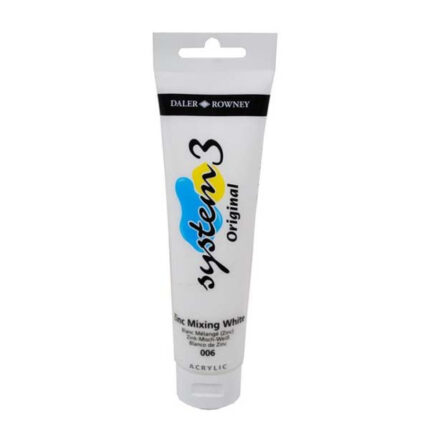 System 3 Acrylic 006 - Zinc White - Dalerrowney
